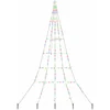 Image de vidaXL - LED - Kerstboom - met - Grondspikes - Multikleur - 306 - cm - Metaal