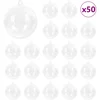 Image de vidaXL - Kerstbal - Set - 50 - st - Transparant - Ø - 5 - cm - Kunststof