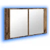 Image de vidaXL - Badkamerspiegelkast - Oud - Hout - 80 - x - 12 - x - 45 - cm - Bewerkt - hout