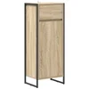 Image de vidaXL - Badkamerkast - met - lade - Sonoma - 40 - x - 30 - x - 100 - cm - Bewerkt - hout