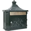 Image de vidaXL - Wandgemonteerde - brievenbus - met - opslag - Groen - 40,5 - x - 16 - x - 45 - cm