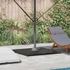 Image de vidaXL - Parasolvoet - Zwart - 100 - x - 100 - x - 4 - cm - Staal