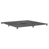Image de vidaXL - Parasolvoet - Donkergrijs - 100 - x - 100 - x - 4 - cm - Staal