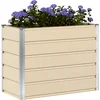 Image de vidaXL - Plantenbak - Ivoor - 100 - x - 50 - x - 75 - cm - Gegevens - staal