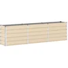 Image de vidaXL - Plantenbak - Ivoor - 290 - x - 90 - x - 75 - cm - Gegevens - staal