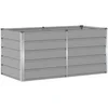 Image de vidaXL - Plantenbak - Lichtgrijs - 160 - x - 80 - x - 75 - cm - Staal
