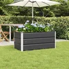 Image de vidaXL - Plantenbak - Antraciet - 100 - x - 50 - x - 45 - cm - Gegevens - staal