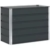 Image de vidaXL - Plantenbak - Antraciet - 100 - x - 50 - x - 75 - cm - Gegevens - staal