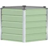 Image de vidaXL - Plantenbak - Pastel - Groen - 129 - x - 129 - x - 75 - cm - Staal