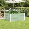 Image de vidaXL - Plantenbak - Pastel - Groen - 100 - x - 100 - x - 45 - cm - Staal