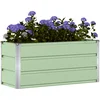 Image de vidaXL - Plantenbak - Groen - 100 - x - 40 - x - 45 - cm - Staal