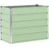 Image de vidaXL - Plantenbak - Pastelgroen - 100 - x - 50 - x - 77 - cm - Gegevens - staal