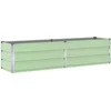 Image de vidaXL - Plantenbak - Pastelgroen - 195 - x - 50 - x - 45 - cm - Gegevens - staal