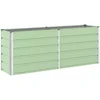 Image de vidaXL - Plantenbak - Pastelgroen - 195 - x - 50 - x - 77 - cm - Gegevens - staal