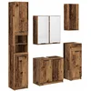 Image de vidaXL - Badkamermeubel - Set - met - lade - 5 - pcs - Oudhout - Bewerkt - hout