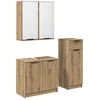 Image de vidaXL - Badkamermeubel - Set - met - lade - 3 - pcs - Artisan - Eiken - Bewerkt - hout