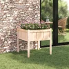 Image de vidaXL - Tuin - Plantpot - Natuur - 70 - x - 70 - x - 70 - cm - Massief - grenenhout