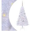 Image de vidaXL - Kunstkerstboom - met - 150 - LED - Wit - 120 - cm - PVC - en - Staal