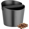 Image de GELLDG Koffie Portie Tap Box - Espresso Grounds Tap Box - Met Verwijderbare Geluiddempende Rubberen Tap - Geschikt voor Uw Koffie Accessoires - Zwart