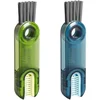 Image de GELLDG 2 stuks Reinigingsborstel - 3-in-1 Reinigingsborstel - Multifunctioneel - Kierenreinigingsborstel - Lange flessenborstel - Reinigingsgereedschap - Blauw en Groen