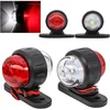 Image de GELLDG Zijmarkeringslichten - positielichten - 10/30V waterdichte LED-zijmarkeringslichten - dubbelzijdige waarschuwingslichten - wit en rood - geschikt voor vrachtwagens, auto's, voertuigen en trailers - 2 stuks
