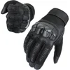 Image de GELLDG Handschoenen - Motorhandschoenen - Met knokkelbescherming - Klittenband - Geschikt voor touchscreen - Handschoenen voor buitensporten - Geschikt voor rotsklimmen, fietsen en andere buitenactiviteiten - Zwart - Maat M