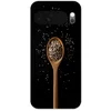 Image de Telefoonhoesje Geschikt voor Google Pixel 10 hoesje - Sesam - Lepel - Zwart - Siliconen Telefoonhoesje Telefoonhoesje