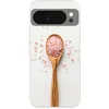 Image de Telefoonhoesje Geschikt voor Google Pixel 10 hoesje - Lepel - Zout - Roze - Siliconen Telefoonhoesje Telefoonhoesje