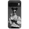 Image de Telefoonhoesje Geschikt voor Google Pixel 10 hoesje - Vrouw - Pasta - Zonnebril - Siliconen Telefoonhoesje Telefoonhoesje