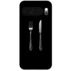 Image de Telefoonhoesje Geschikt voor Google Pixel 10 hoesje - Vork - Mes - Zilver - Siliconen Telefoonhoesje Telefoonhoesje