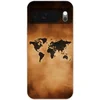 Image de Telefoonhoesje Geschikt voor Google Pixel 10 hoesje - Wereldkaart - Bruin - Kaart - Siliconen Telefoonhoesje Telefoonhoesje