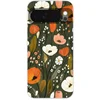 Image de Telefoonhoesje Geschikt voor Google Pixel 10 hoesje - Bloemen - Illustratie - Groen - Siliconen Telefoonhoesje Telefoonhoesje
