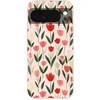 Image de Telefoonhoesje Geschikt voor Google Pixel 10 hoesje - Tulpen - Modern - Roze - Siliconen Telefoonhoesje Telefoonhoesje