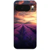 Image de Telefoonhoesje Geschikt voor Google Pixel 10 hoesje - Lavendelveld - Zonsondergang - Paars - Siliconen Telefoonhoesje Telefoonhoesje