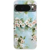 Image de Telefoonhoesje Geschikt voor Google Pixel 10 hoesje - Bloesem - Bladeren - Lichtblauw - Siliconen Telefoonhoesje Telefoonhoesje