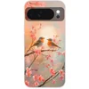 Image de Telefoonhoesje Geschikt voor Google Pixel 10 hoesje - Roodborstjes - Sierlijk - Bloesemtak - Siliconen Telefoonhoesje Telefoonhoesje