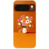 Image de Telefoonhoesje Geschikt voor Google Pixel 10 hoesje - Vaas - Bloemen - Oranje - Siliconen Telefoonhoesje Telefoonhoesje