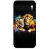 Image de Telefoonhoesje Geschikt voor Google Pixel 10 hoesje - Leeuwen - Schilderij - Kleuren - Siliconen Telefoonhoesje Telefoonhoesje