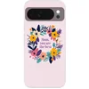 Image de Telefoonhoesje Geschikt voor Google Pixel 10 hoesje - Bloemenkrans - Kleurrijk - Moeder - Siliconen Telefoonhoesje Telefoonhoesje