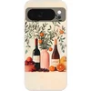 Image de Telefoonhoesje Geschikt voor Google Pixel 10 hoesje - Wijnflessen - Takken - Sinaasappels - Siliconen Telefoonhoesje Telefoonhoesje