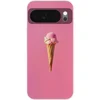 Image de Telefoonhoesje Geschikt voor Google Pixel 10 hoesje - Hoorntje - Schepijs - Roze - Siliconen Telefoonhoesje Telefoonhoesje