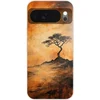 Image de Telefoonhoesje Geschikt voor Google Pixel 10 hoesje - Boom - Landschap - Oranje - Siliconen Telefoonhoesje Telefoonhoesje