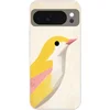 Image de Telefoonhoesje Geschikt voor Google Pixel 10 hoesje - Vogel - Minimalistisch - Geel - Siliconen Telefoonhoesje Telefoonhoesje
