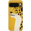 Image de Telefoonhoesje Geschikt voor Google Pixel 10 hoesje - Cheetah - Illustratie - Geel - Siliconen Telefoonhoesje Telefoonhoesje