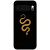 Image de Telefoonhoesje Geschikt voor Google Pixel 10 hoesje - Slang - Minimalistisch - Goud - Siliconen Telefoonhoesje Telefoonhoesje