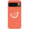 Image de Telefoonhoesje Geschikt voor Google Pixel 10 hoesje - Watermeloen - Lijnen - Koraalrood - Siliconen Telefoonhoesje Telefoonhoesje