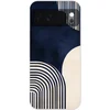 Image de Telefoonhoesje Geschikt voor Google Pixel 10 hoesje - Donkerblauw - Abstract - Lijnen - Siliconen Telefoonhoesje Telefoonhoesje