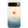 Image de Telefoonhoesje Geschikt voor Google Pixel 10 hoesje - Zon - Oranje - Zee - Siliconen Telefoonhoesje Telefoonhoesje