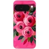 Image de Telefoonhoesje Geschikt voor Google Pixel 10 hoesje - Bloemen - Verf - Roze - Siliconen Telefoonhoesje Telefoonhoesje