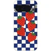 Image de Telefoonhoesje Geschikt voor Google Pixel 10 hoesje - Geblokt - Blauw - Aardbeien - Siliconen Telefoonhoesje Telefoonhoesje